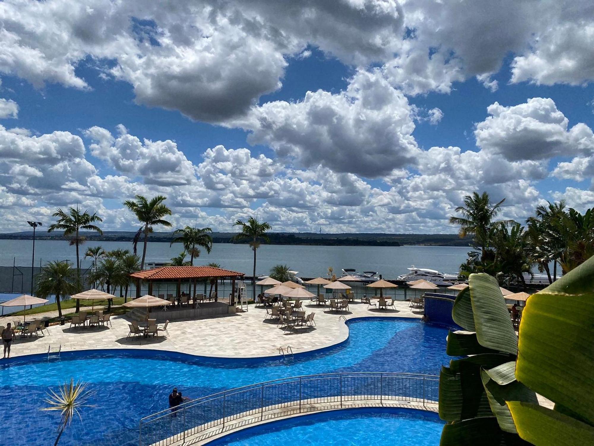 Luxuoso Flat Lake Side Com Vista Para O Lago Brasilia Esterno foto